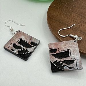Mountain Silhouette Earrings by Gemini Creative - Handmade